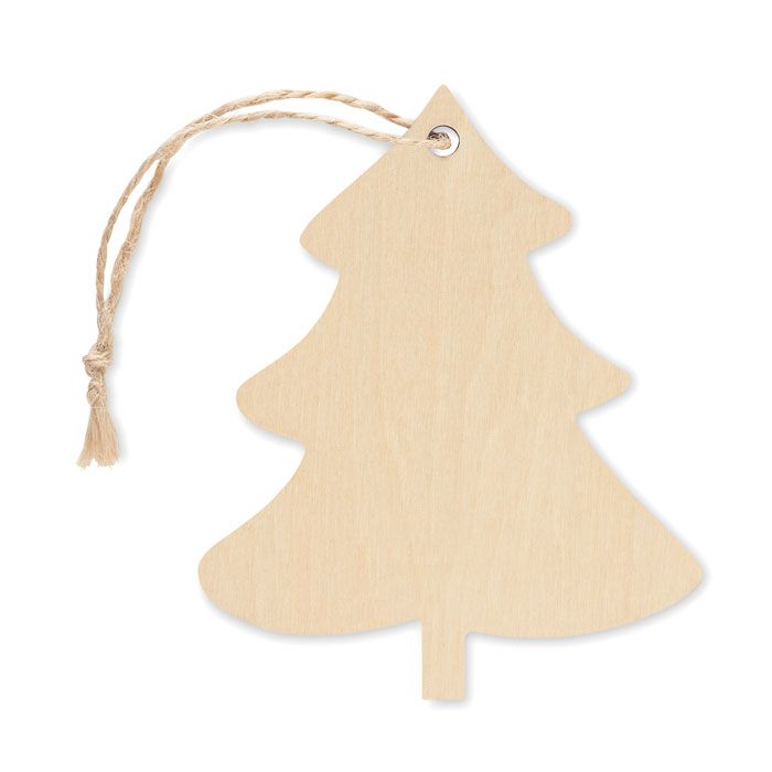 kiva adorno navidad en forma árbol burgundy/blanco vista1