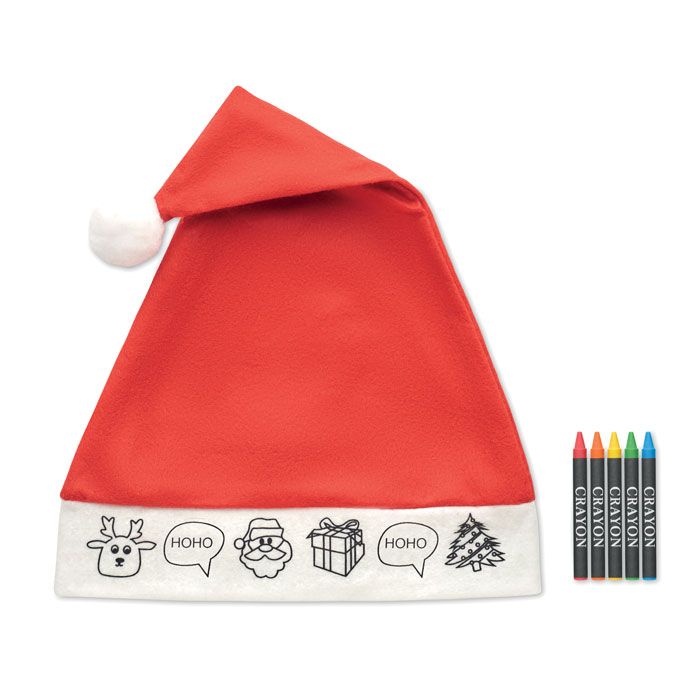 bono paint gorro de papá noel para niños burgundy/blanco vista1