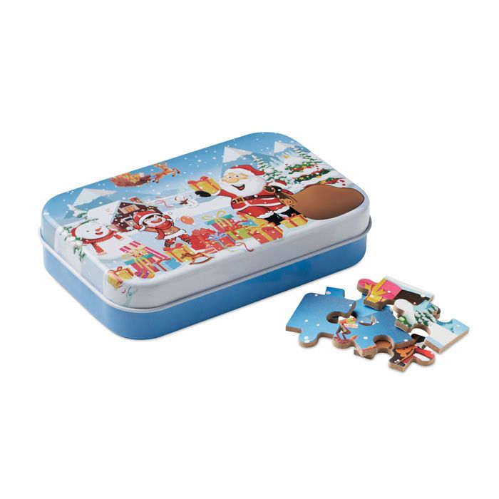 pazuru puzzle navideño 60 piezas burgundy/blanco vista1