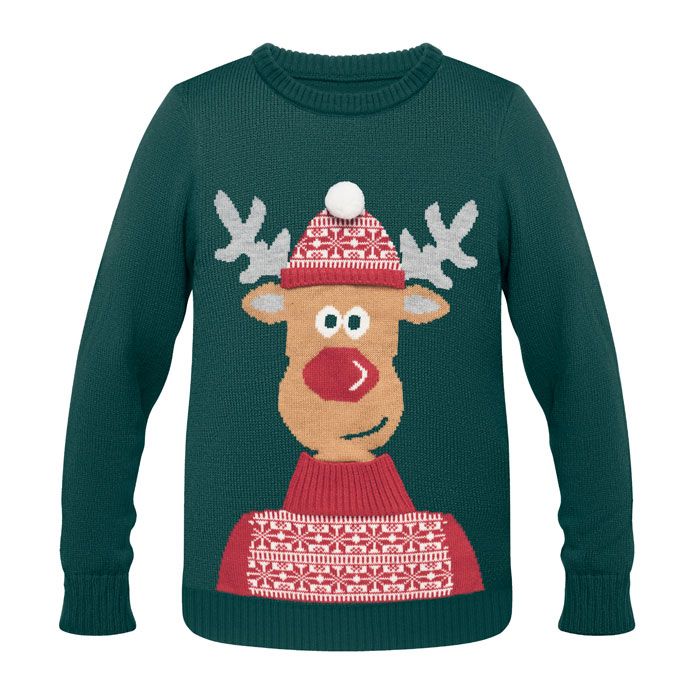 shimas jersey de navidad l/xl burgundy/blanco vista1