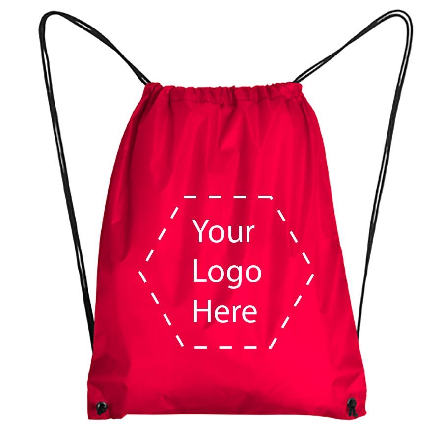 Mochila cuerdas personalizada roly hamelin de poliéster con impresión vista 1