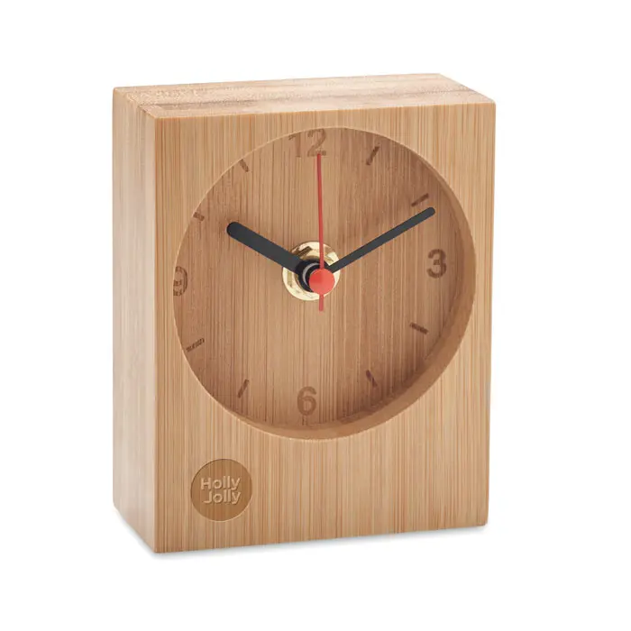 CLAMBU Reloj de sobremesa de bambú