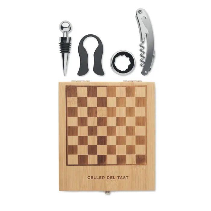 CHESSET Tablero ajedrez juego de vino