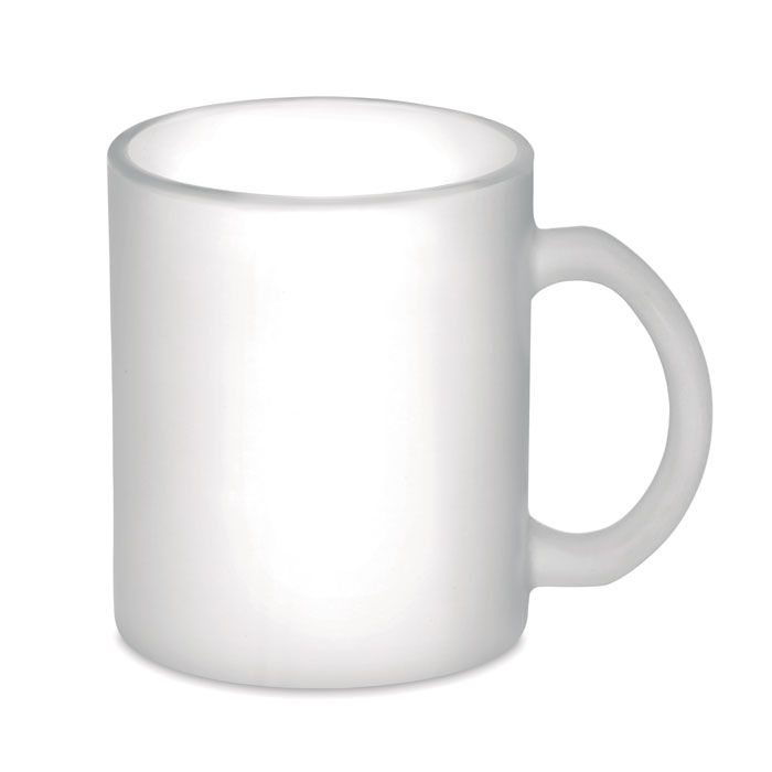 Tazas para personalizar sublimatt de cristal con impresión vista 1