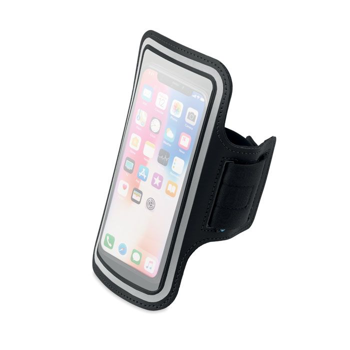 armphone + brazalete ajustable burgundy/blanco vista1