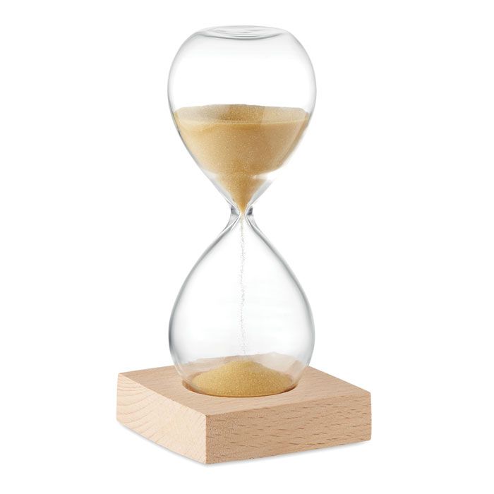 desert reloj de arena de 5 minutos burgundy/blanco vista1