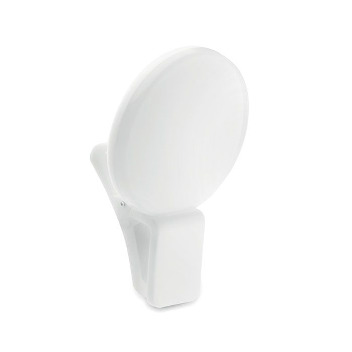 pinny luz led para selfie con clip burgundy/blanco vista1