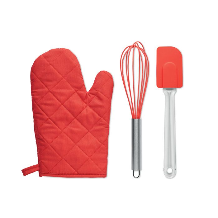dateki juego utensilios para hornear burgundy/blanco vista1
