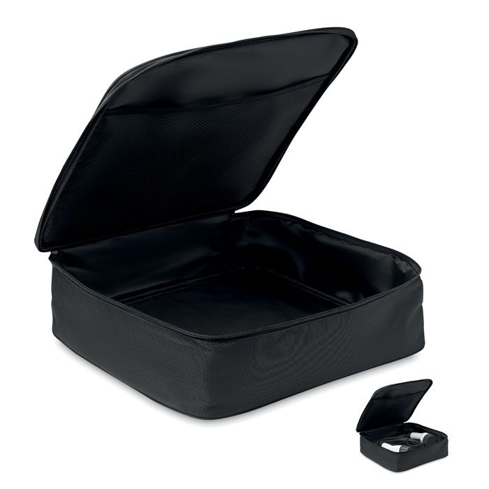 cabag bolsa organizadora 600d rpet burgundy/blanco vista1