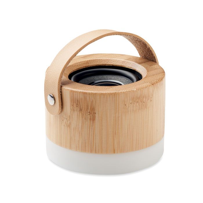 diuma altavoz bambú inalámbrico 5.0 burgundy/blanco vista1