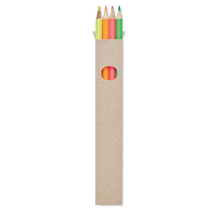 BOWY 4 lápices de colores en caja