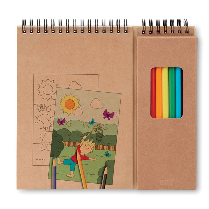 Libretas personalizadas colopad de papel con logo vista 1