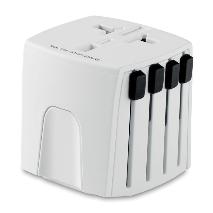 Adaptadores viaje skross de plástico con logo vista 1