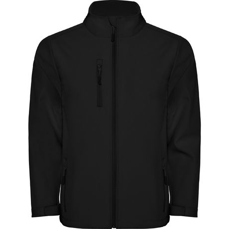 Soft shell trabajo roly nebraska de poliéster con logo vista 1