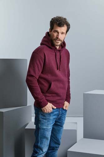 Sudadera con capucha Authentic jaspeada