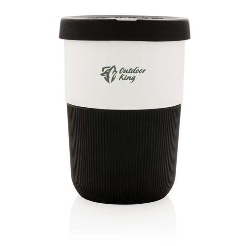 taza pla café 380ml burgundy/blanco vista2