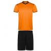 Equipaciones deportivas roly conjunto deportivo united de niño de poliéster naranja negro para personalizar vista 1
