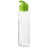 botella de tritan™ transparente con tapa de colores de 650 ml sky lime vista1