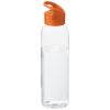 botella de tritan™ transparente con tapa de colores de 650 ml sky orange vista1