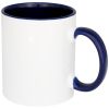 taza de 350 ml para sublimación con asas e interior de color pix azul vista1