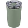 vaso de vidrio de 420 ml con pared exterior de plástico reciclado bello verde vista1