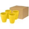 set de regalo de 4 vasos apilables de 280 ml staki amarillo vista1