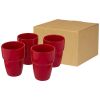 set de regalo de 4 vasos apilables de 280 ml staki rojo vista1