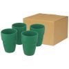 set de regalo de 4 vasos apilables de 280 ml staki verde vista1