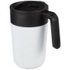 taza de 400 ml con doble pared reciclada nordia blanco vista1