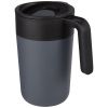 taza de 400 ml con doble pared reciclada nordia gris vista1