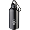 Bidón de 400 ml de aluminio reciclado con certificado RCS con mosquetón 