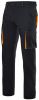 Pantalones de trabajo velilla stretch bicolor multibolsillos de poliéster con impresión vista 1
