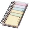 libreta con espiral y notas adhesivas de colores spinner natural vista1