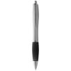 bolígrafo plateado con empuñadura de color “nash” negro intenso vista1