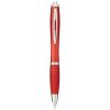 bolígrafo con cuerpo y empuñadura del mismo color nash rojo vista1