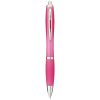 bolígrafo con cuerpo y empuñadura del mismo color nash rosa vista1