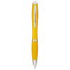 bolígrafo con cuerpo y empuñadura del mismo color nash amarillo vista1