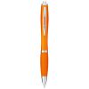 bolígrafo con cuerpo y empuñadura del mismo color nash naranja vista1