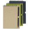 libreta pequeña con espiral y lápiz luciano eco burgundy/blanco vista2
