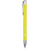 bolígrafo de aluminio reciclado moneta amarillo vista1