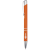 bolígrafo de aluminio reciclado moneta naranja vista1