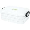fiambrera mediana take-a-break burgundy/blanco vista1