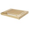 tabla de cortar de bambú con cuchillo pao burgundy/blanco vista1
