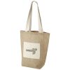 bolsa tote de yute calcutta burgundy/blanco vista1