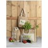 bolsa tote de yute con bolsillo mumbay burgundy/blanco vista2