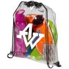mochila de cuerdas transparente 5l lancaster burgundy/blanco vista1