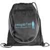 mochila de cuerdas y bolsillo de cremallera 5l peek burgundy/blanco vista1