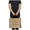 bolsa tote de yute con bordes contrastados harry burgundy/blanco vista3
