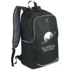 mochila para portátil de 17 20l benton burgundy/blanco vista1
