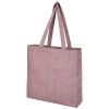 bolsa tote de algodón reciclado de 210 g/m² con refuerzos pheebs maroon vista1